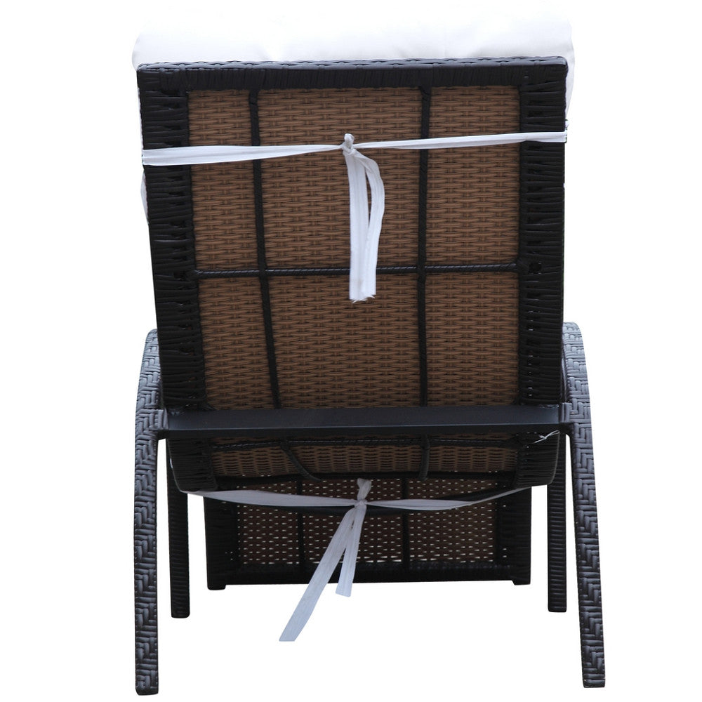 Finemod Imports Modern Otello Outdoor Lounge Chair FMI10076-white-Minimal & Modern