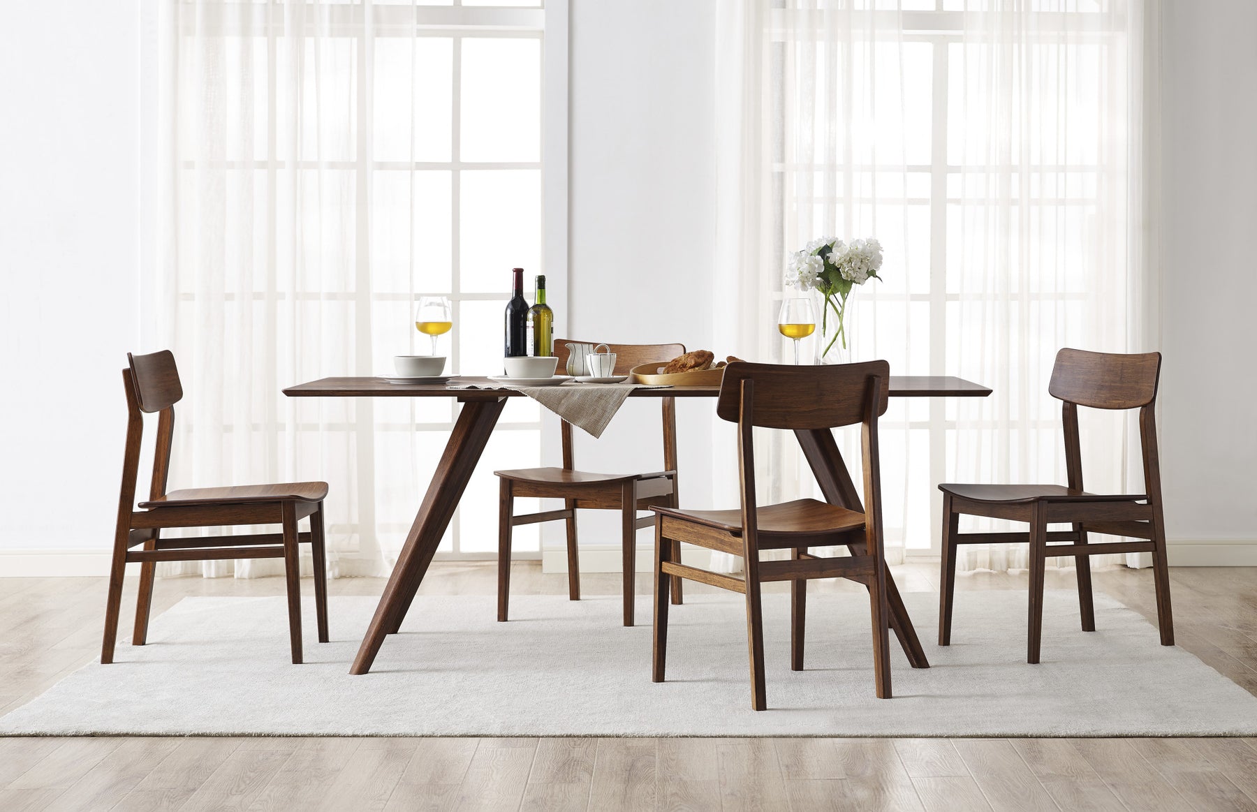 Greenington Modern Bamboo Zenith 72" Dining Table in Exotic Caramelized GN001E-Minimal & Modern