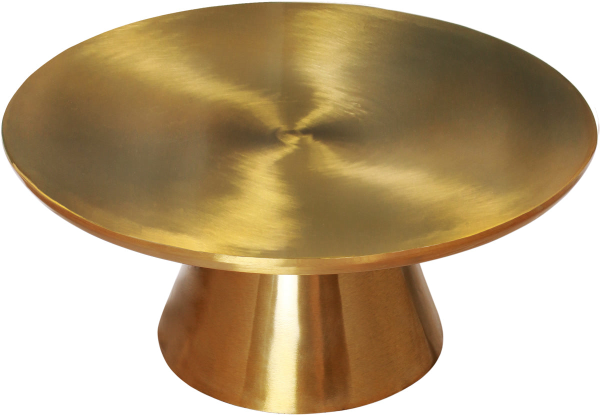 Meridian Furniture Martini Brushed Gold Coffee Table