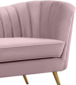 Meridian Furniture Margo Pink Velvet Chair