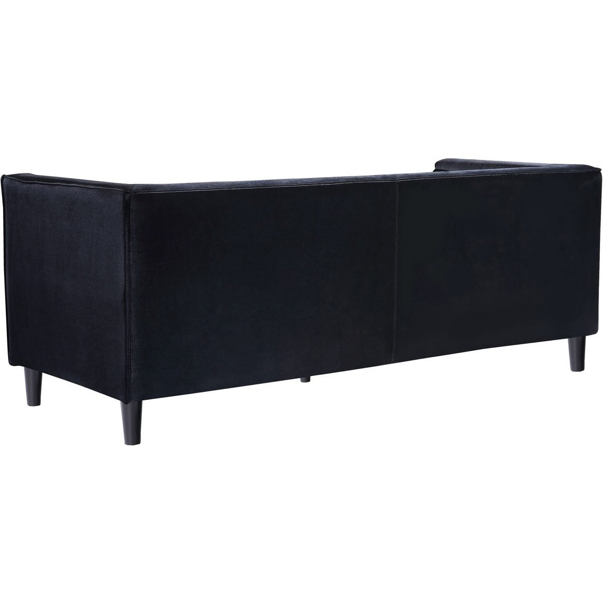 Meridian Furniture Taylor Black Velvet Loveseat-Minimal & Modern