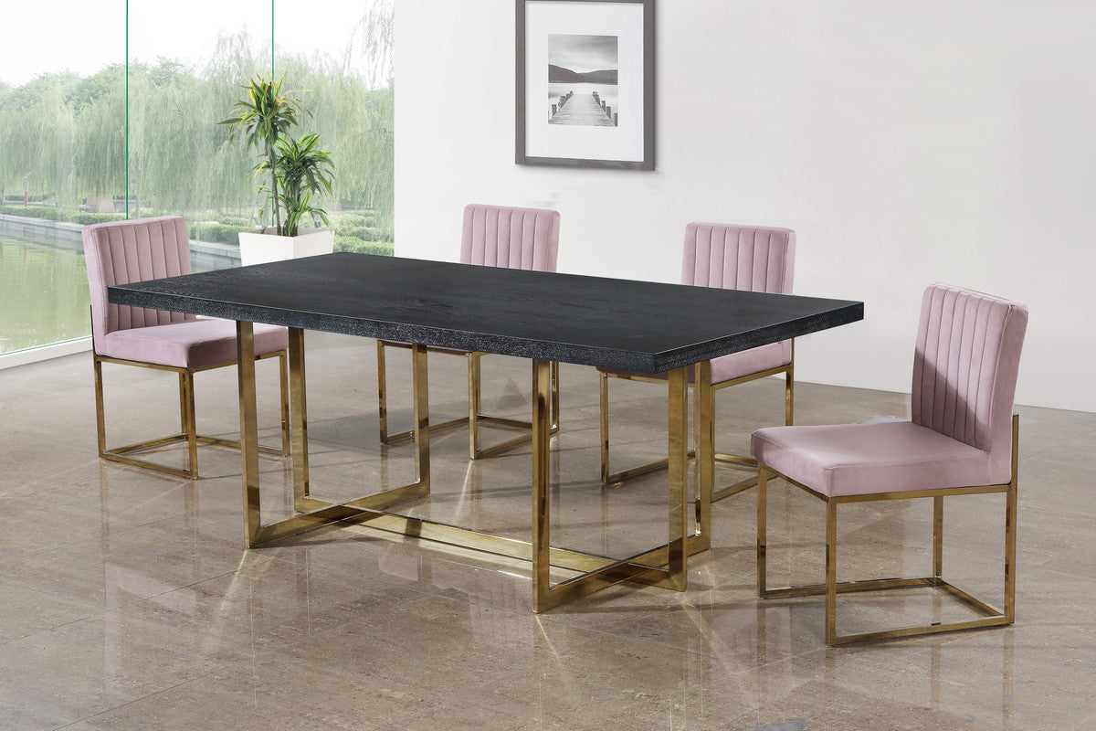 Meridian Furniture Elle Gold Dining Table