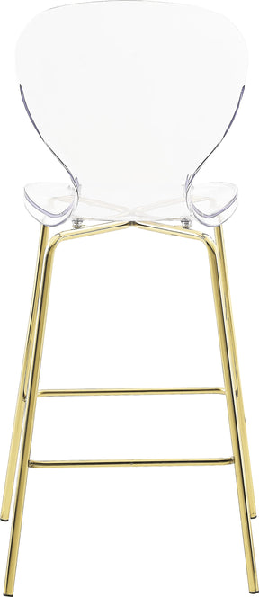 Meridian Furniture Clarion Gold Stool - Set of 2