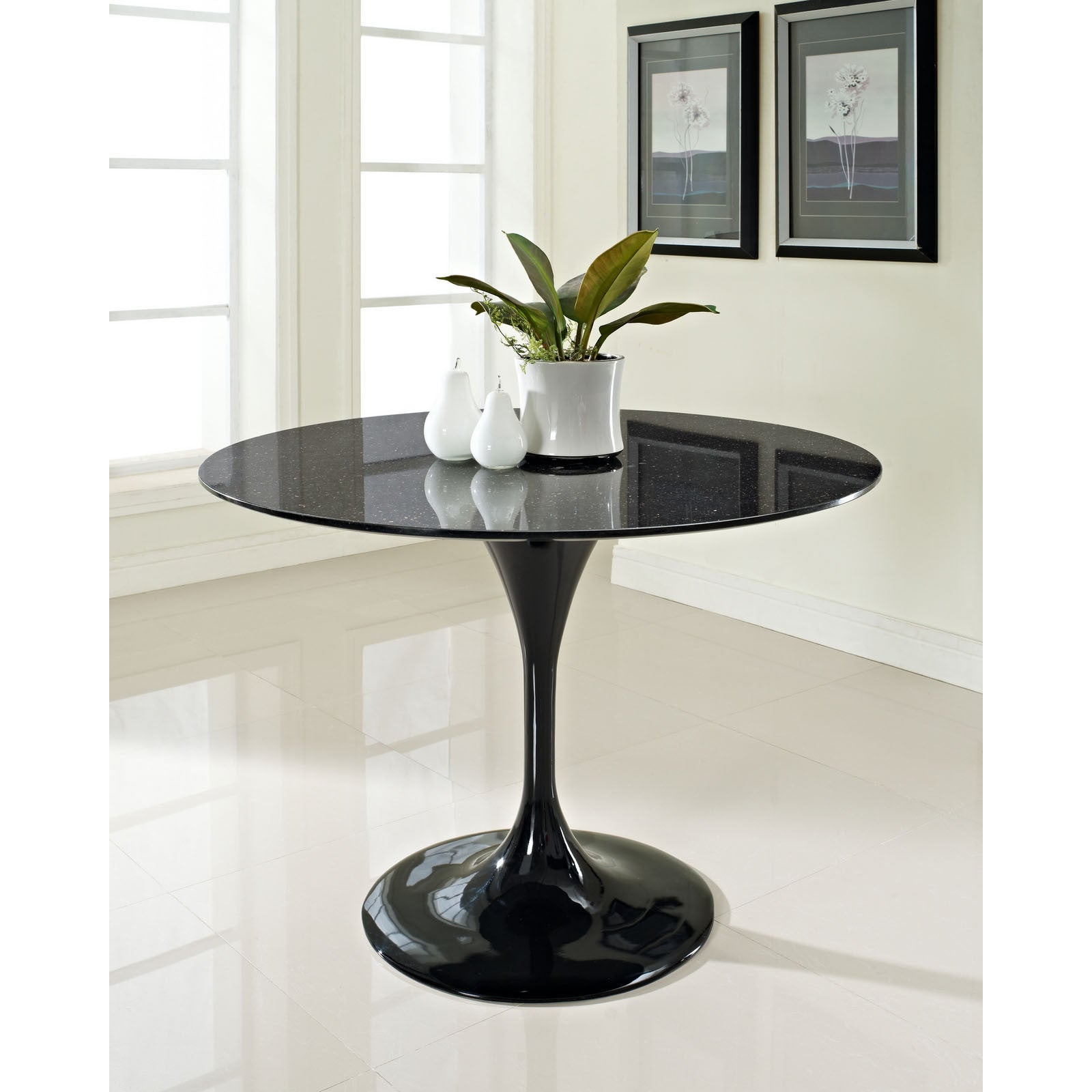 Modway Furniture Lippa 48" Marble Modern Dining Table EEI-143-Minimal & Modern