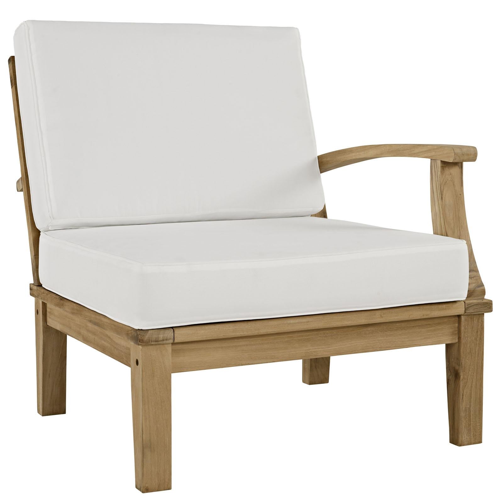 Modway Furniture Modern Marina 10 Piece Outdoor Patio Teak Set - EEI-1480