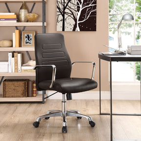 Modway Modern Depict Mid Back Adjustable Computer Aluminium Office Chair EEI-1531-Minimal & Modern