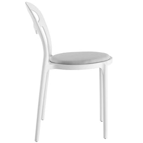 Modway Furniture Assist Modern Dining Side Chair EEI-1772-WHI-GRY-Minimal & Modern