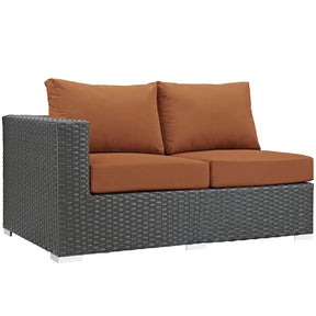 Modway Furniture Modern Sojourn Outdoor Patio Sunbrella® Left Arm Loveseat - EEI-1858