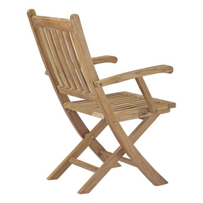 Modway Furniture Modern Marina Outdoor Patio Teak Folding Chair - EEI-2703