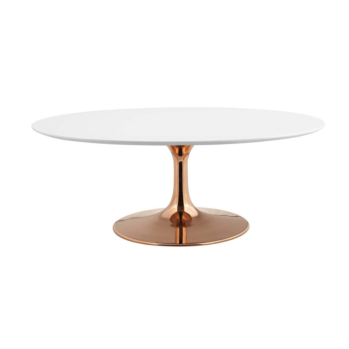Modway Furniture Modern Lippa 42" Oval-Shaped Wood Top Coffee Table - EEI-3251