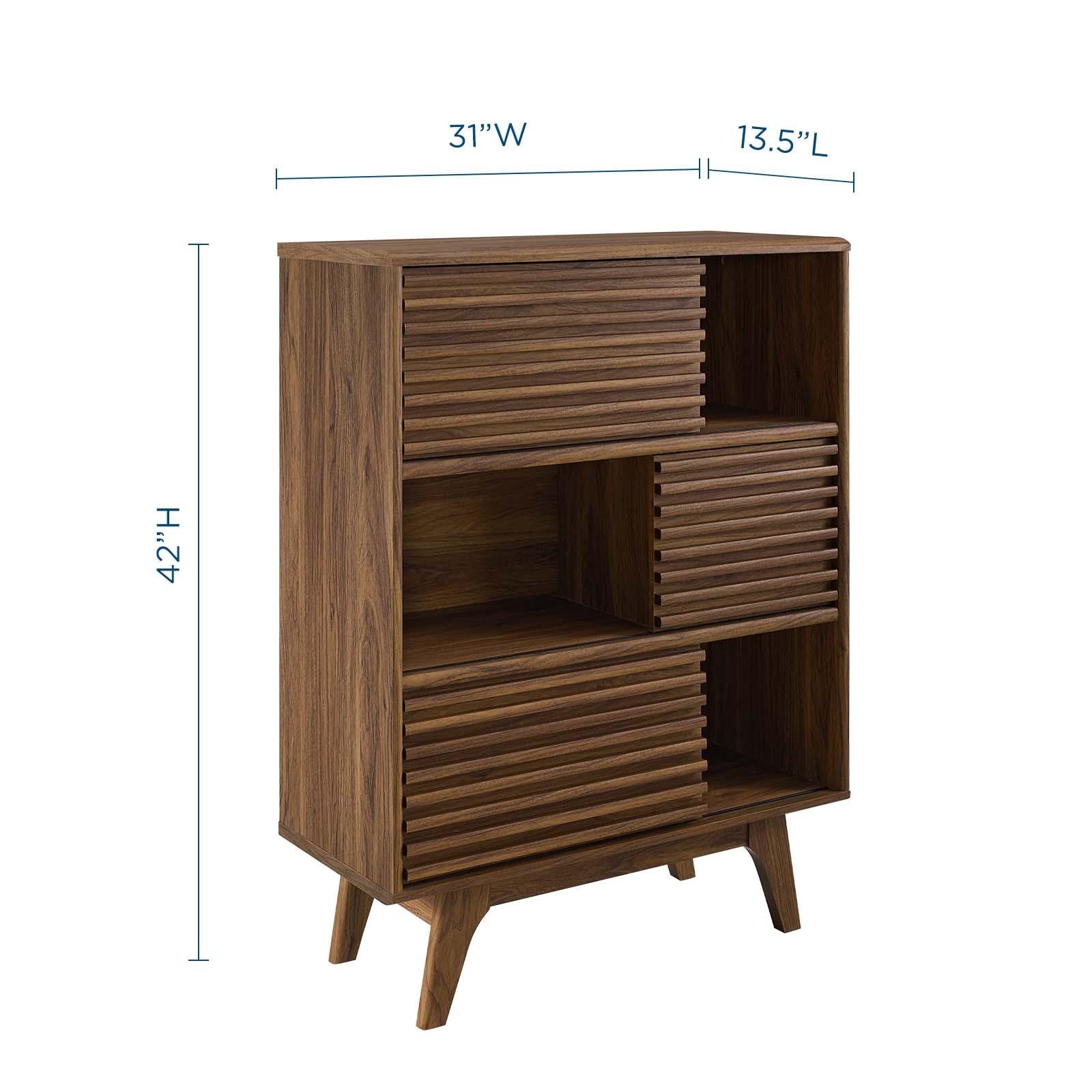 Modway Furniture Modern Render Three-Tier Display Storage Cabinet Stand - EEI-3343