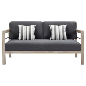 Modway Furniture Modern Wiscasset Outdoor Patio Acacia Wood Loveseat - EEI-3684