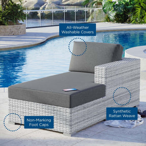 Modway Furniture Modern Convene Outdoor Patio Right Chaise - EEI-4304