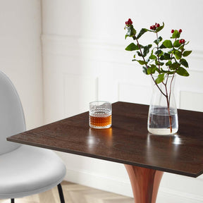 Modway Furniture Modern Lippa 28" Square Wood Bar Table - EEI-5291