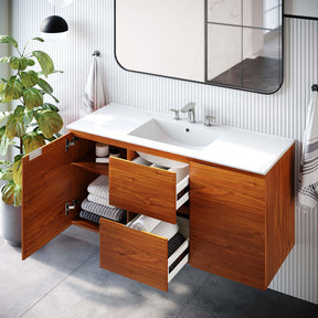 Modway Furniture Modern Scenic 48" Wall-Mount Bathroom Vanity - EEI-5814