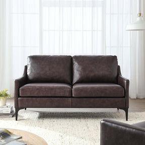 Modway Furniture Modern Corland Leather Loveseat - EEI-6020