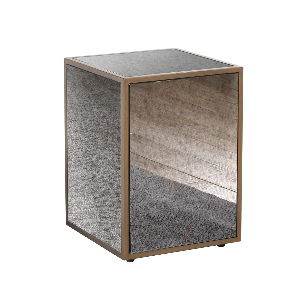 TOV Furniture Modern Lana Mirrored Side Table - TOV-IHOC44204