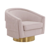 TOV Furniture Modern Flapper Blush Swivel Chair - TOV-S44195