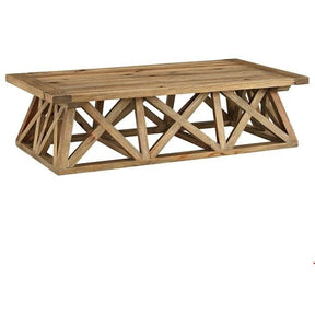 Modway Furniture Modern Camp Wood Coffee Table In Brown-Minimal & Modern