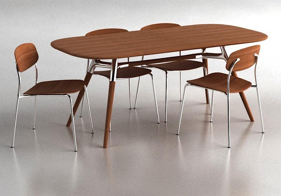 Greenington Modern Montreal Dining Chair in Classic Bamboo-Minimal & Modern