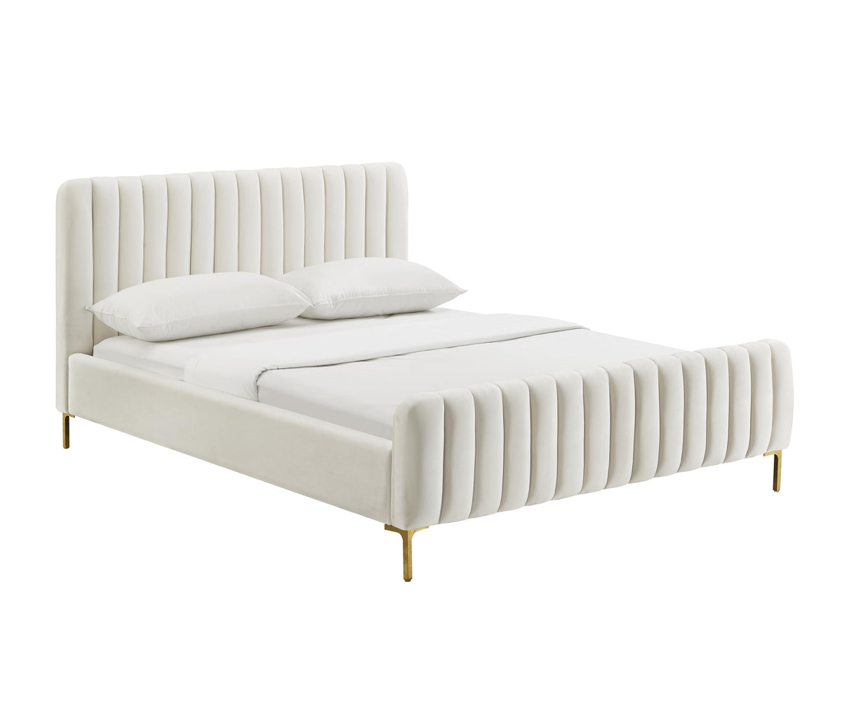 TOV Furniture Modern Angela Cream Bed in Full - TOV-B68162