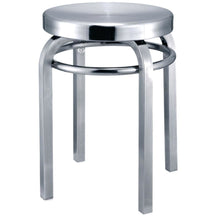 Finemod Imports Modern Navy Stool Chair FMI10008-aluminum-Minimal & Modern