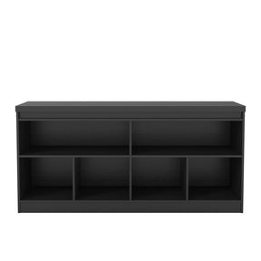 Manhattan Comfort Viennese 62.99 in. 6- Shelf Buffet Cabinet in Black Matte