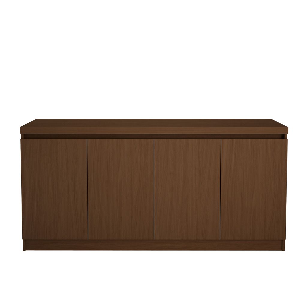 Manhattan Comfort Viennese 62.99 in. 6- Shelf Buffet Cabinet in Nut BrownManhattan Comfort-Sideboard- - 1