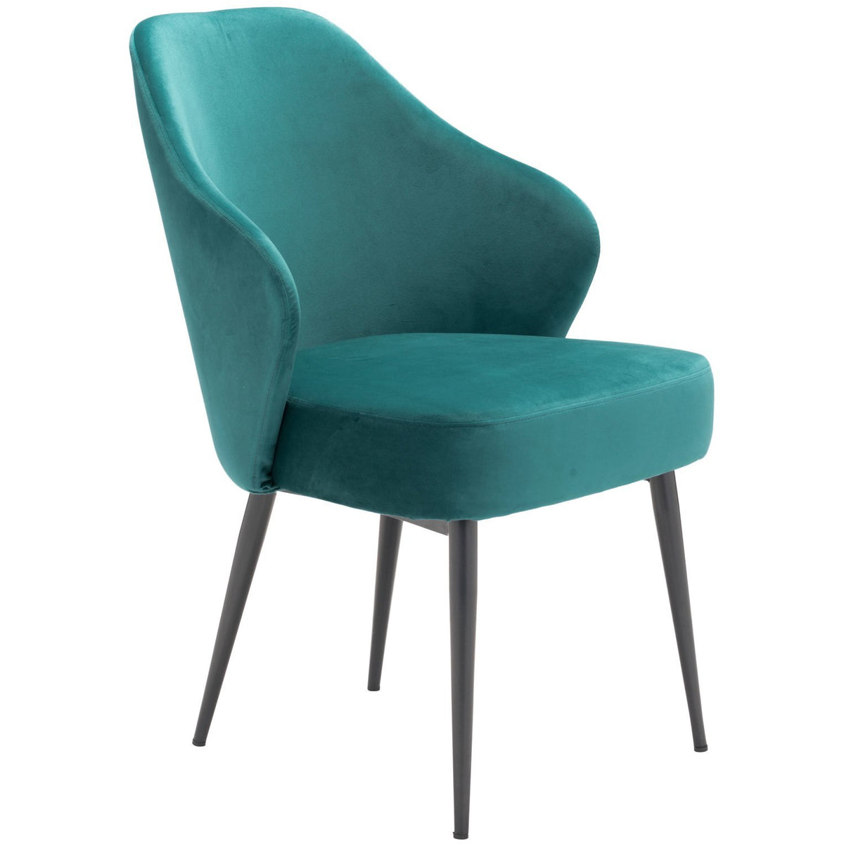 Zuo Modern Savon Dining Chair Green Velvet - 101075 Zuo Modern-Dining Chairs-Minimal And Modern Canada - 1