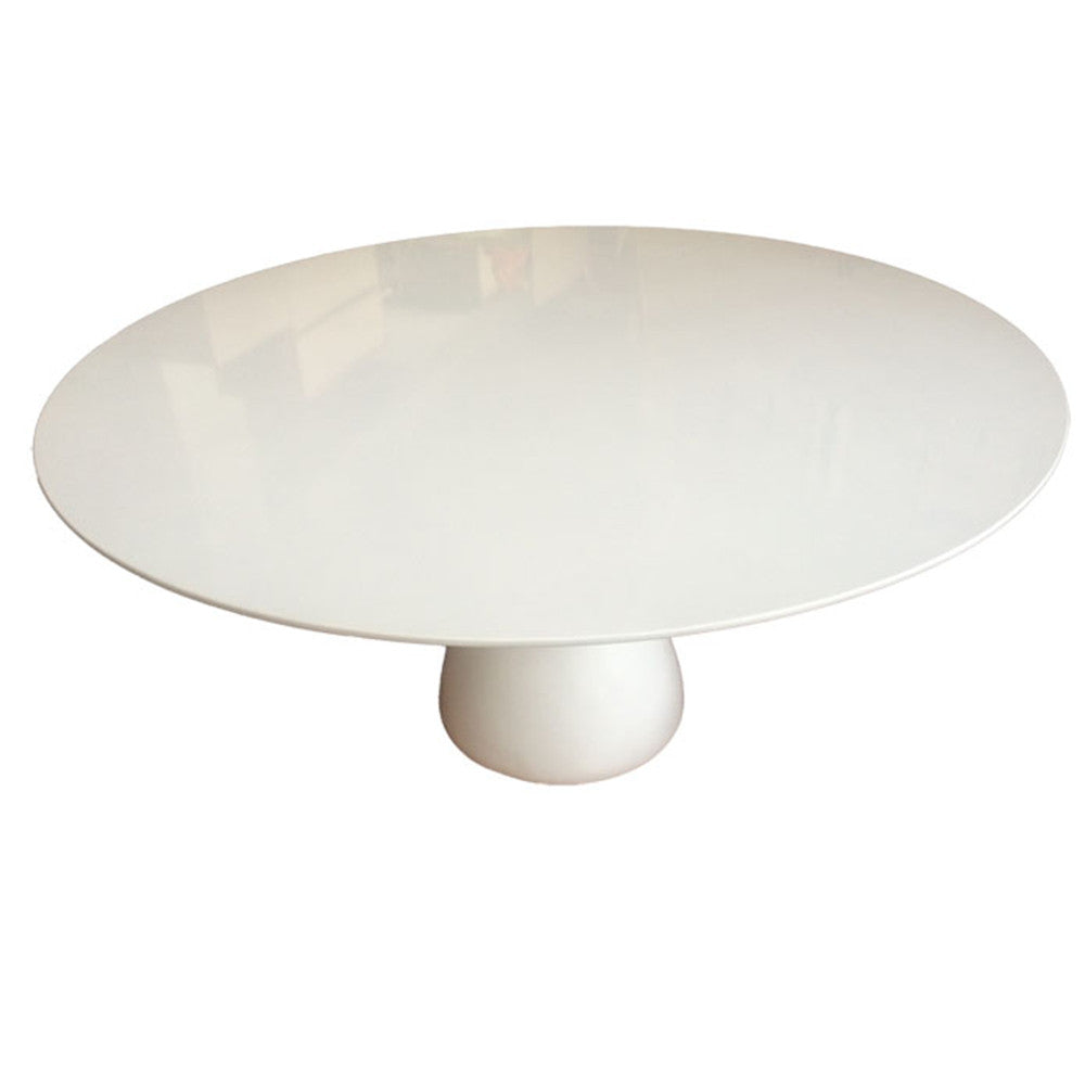 Finemod Imports Modern Vase Base Dining Table 36" FMI10107-42white-Minimal & Modern