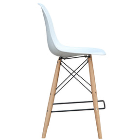 Finemod Imports Modern Woodleg Counter Chair FMI10110-25-white-Minimal & Modern