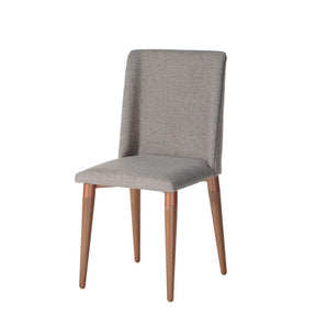 Manhattan Comfort Tampa Dining Chair with Back Handle Design  in Grey