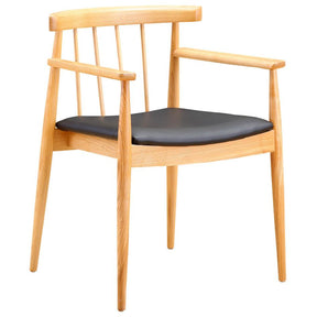 Finemod Imports Modern Thin Dining Arm Chair FMI10189-black-Minimal & Modern