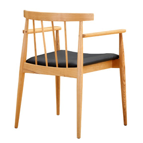 Finemod Imports Modern Thin Dining Arm Chair FMI10189-black-Minimal & Modern