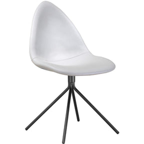Finemod Imports Modern Tripod Dining Chair FMI10194-white-Minimal & Modern