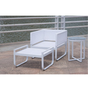 Finemod Imports Modern Ultra Outdoor Lounge FMI10215-white-Minimal & Modern