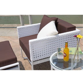 Finemod Imports Modern Ultra Outdoor Lounge FMI10215-white-Minimal & Modern
