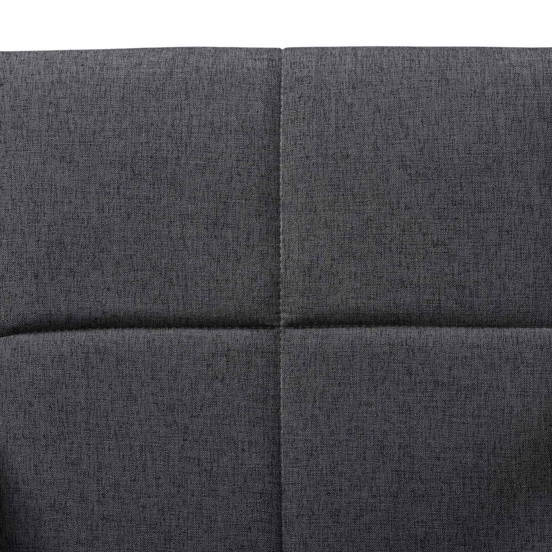 Baxton Studio Theresa Mid-Century Modern Dark Grey Fabric Upholstered And Walnut Brown Finished Wood 5-Piece Dining Set - BBT5390-Dark Grey/Walnut-5PC Dining Set