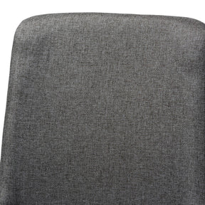 Baxton Studio Pernille Modern Transitional Grey Fabric Upholstered Walnut Finished Wood 5-Piece Dining Set