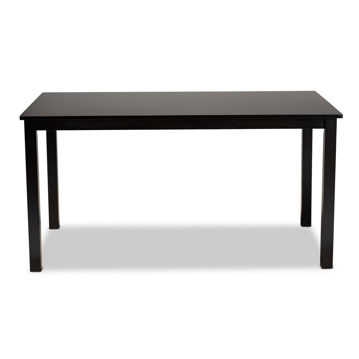Baxton Studio Eveline Modern and Contemporary Espresso Brown Finished Rectangular Wood Dining Table