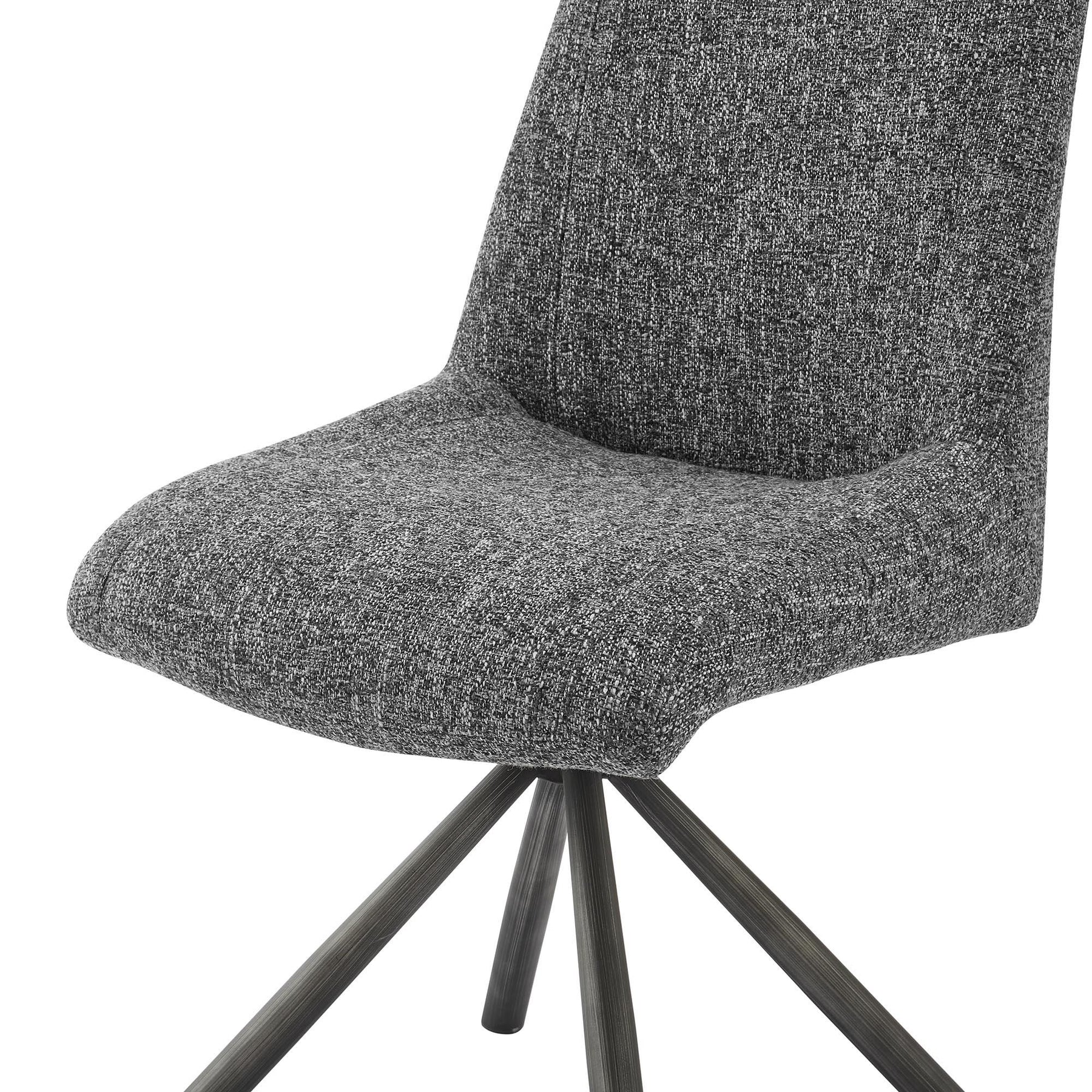 Viona Fabric Swivel Dining Side Chair (Seat) (Set of 2) by New Pacific Direct - 1060019
