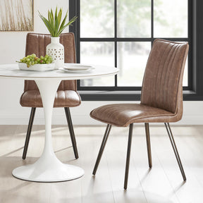 Reino PU Dining Side Chair (Set of 2) by New Pacific Direct - 1060024