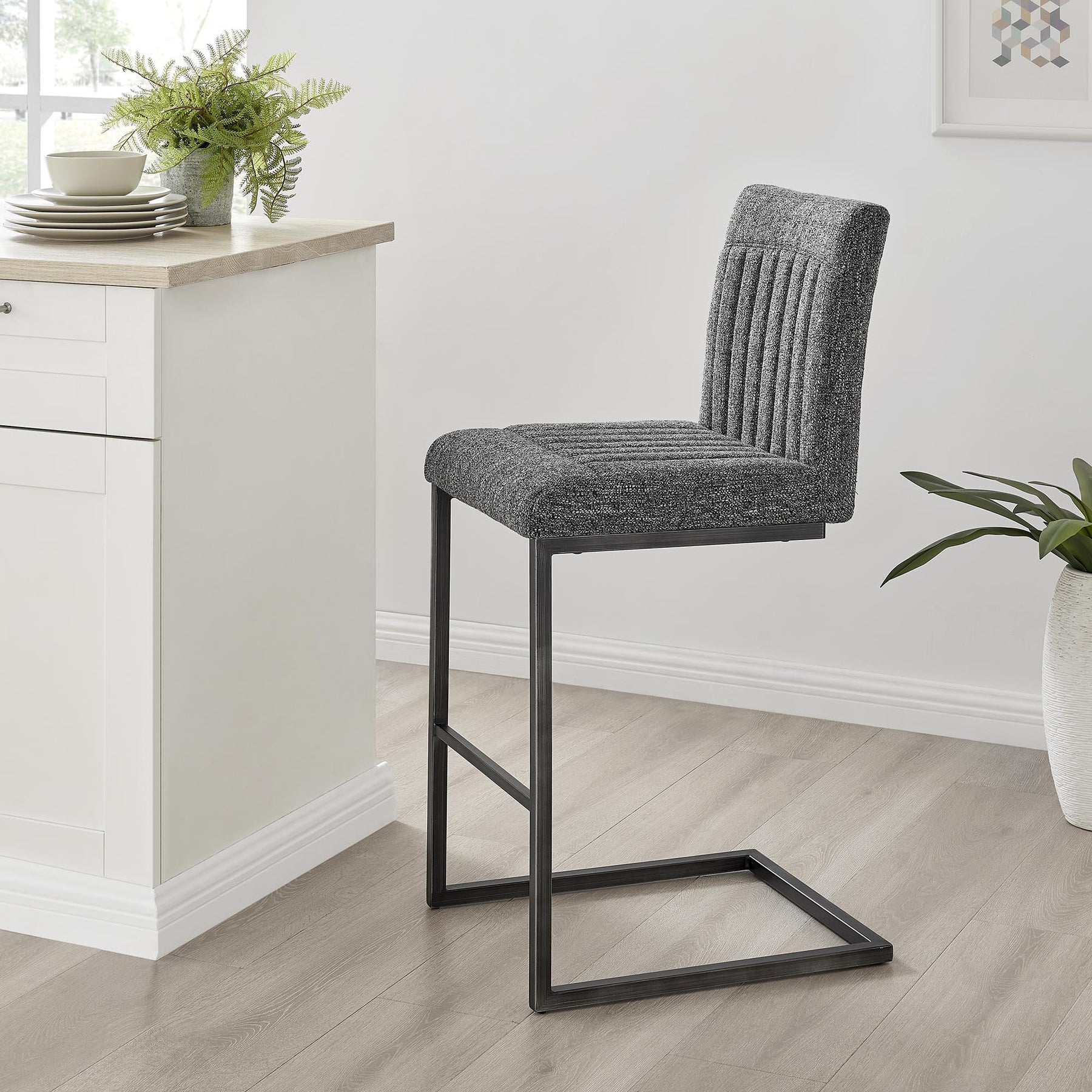 Ronan Fabric Counter Stool (Set of 2) by New Pacific Direct - 1060028