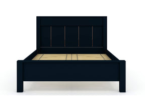 Manhattan Comfort Gramercy Queen-size Modern Bedframe with Headboard in Tatiana Midnight BlueManhattan Comfort-Bed Frames- - 1