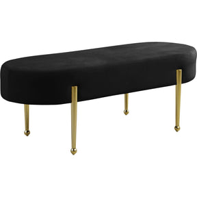 Meridian Furniture Gia Black Velvet BenchMeridian Furniture - Bench - Minimal And Modern - 1