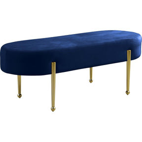 Meridian Furniture Gia Navy Velvet BenchMeridian Furniture - Bench - Minimal And Modern - 1