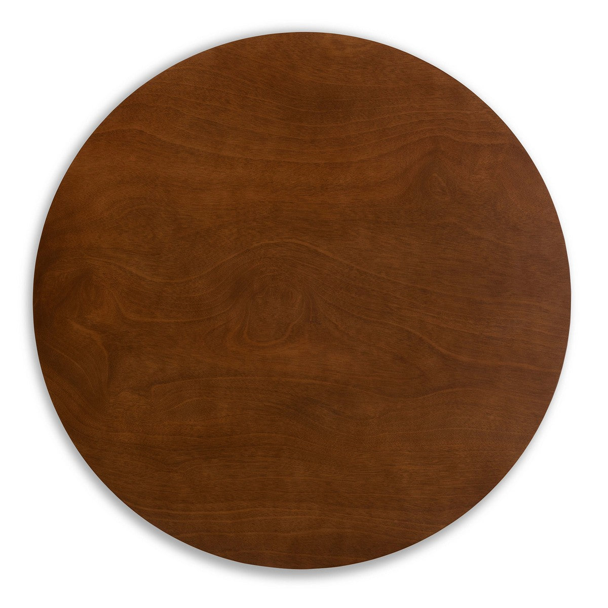 Baxton Studio Alana Mid-Century Modern Transitional Walnut Brown Finished Round Wood Dining Table