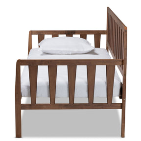 Baxton Studio Midori Modern and Contemporary Transitional Walnut Brown Finished Wood Twin Size Daybed
