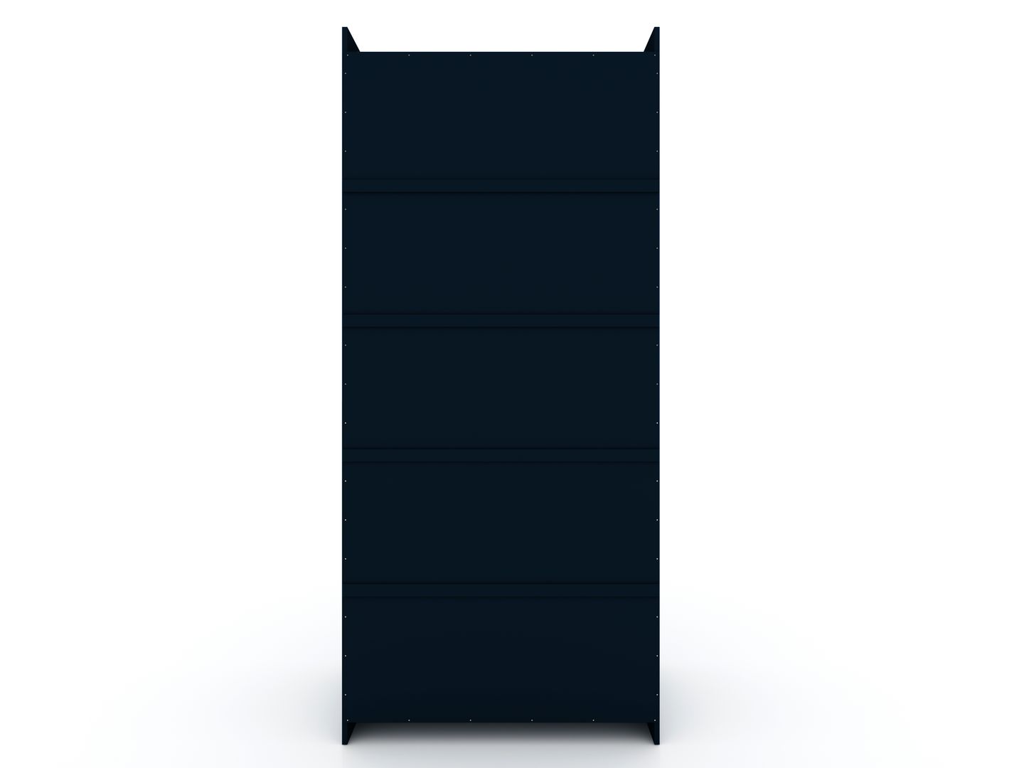 Manhattan Comfort Mulberry Open 1 Sectional Modern Armoire Wardrobe Closet with 2 Drawers in Tatiana Midnight Blue