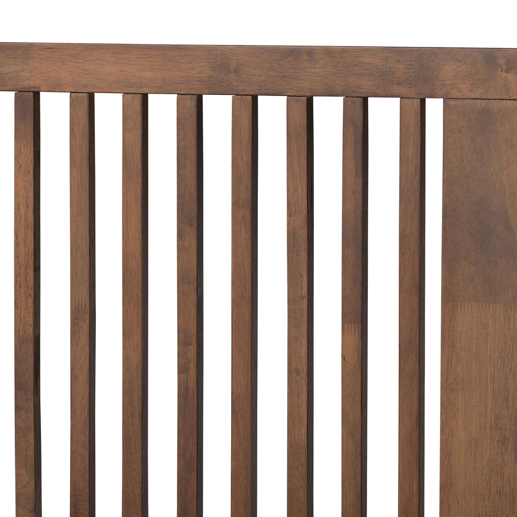 Baxton Studio Kioshi Mid-Century Modern Transitional Ash Walnut Finished Wood King Size Platform Bed - Kioshi-Ash Walnut-King